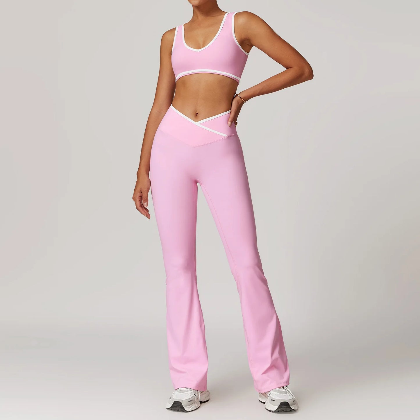 New Trendy Women’s 2-Piece Yoga Set