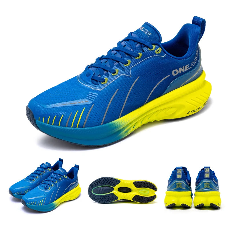 New Cushioning Running Shoes For Men Suitable Heavy Runners Lace Up