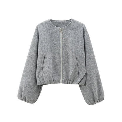 Women’s Zipper Bomber Jacket