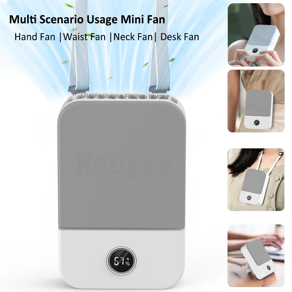 Mini USB Rechargeable Waist & Neck Fan