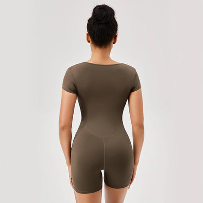 Women's One-Piece Push-Up Yoga & Fitness Bodysuit for Gym and Sports