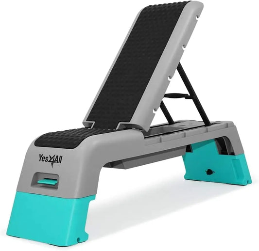 4-in-1 Fitness Stepper, Weight Bench, and Plyo Box for Full-Body Cardio Workouts