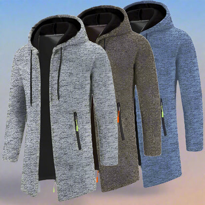 Men’s Winter Hoodie – Zip-Up Oversized Sweatshirt