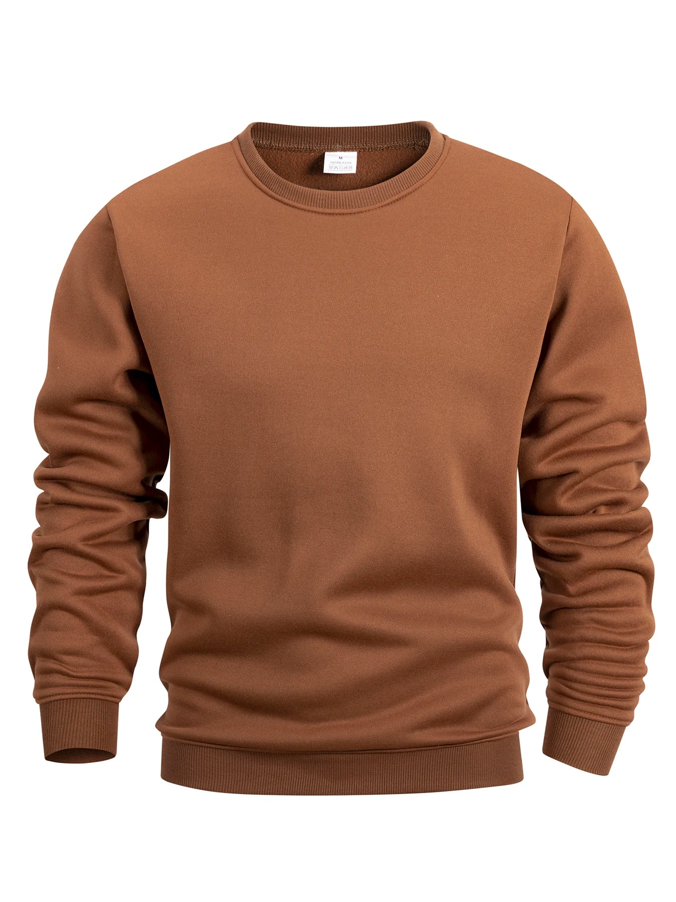 Men’s Long Sleeve Pullover – Crew Neck Solid Sweatshirt