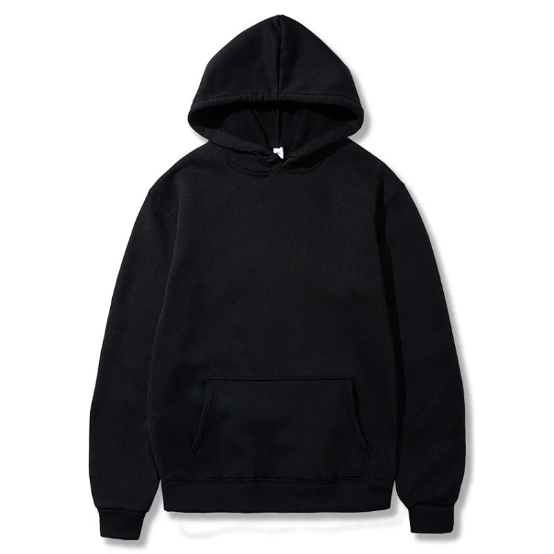 Solid Color Pocket Hoodies