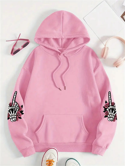 Women Hoody Harajuku Loose Clothes Fleece Warm Comfortable Hoodie