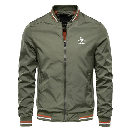 Men’s Stand Collar Zipper Sports Jacket