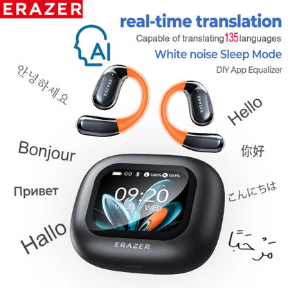Sports Bluetooth V5.4 Wireless Earphones – Open-Ear AI Translation