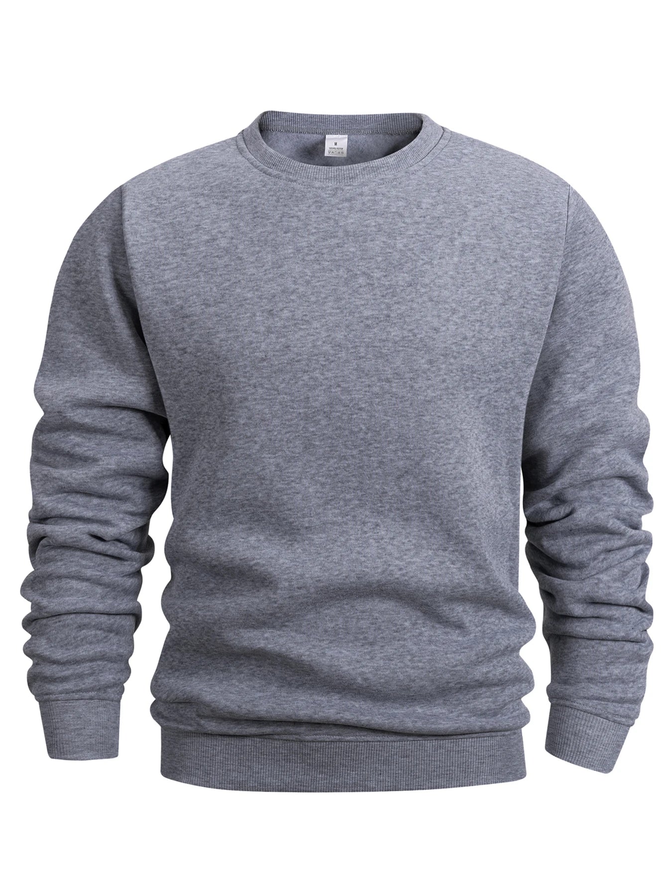 Men’s Long Sleeve Pullover – Crew Neck Solid Sweatshirt