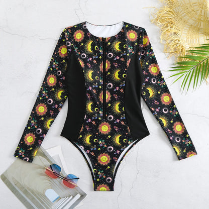 Women's Long Sleeve One-Piece Surf Swimsuit