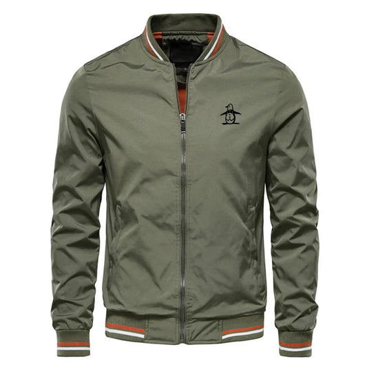 Men’s Stand Collar Zipper Sports Jacket