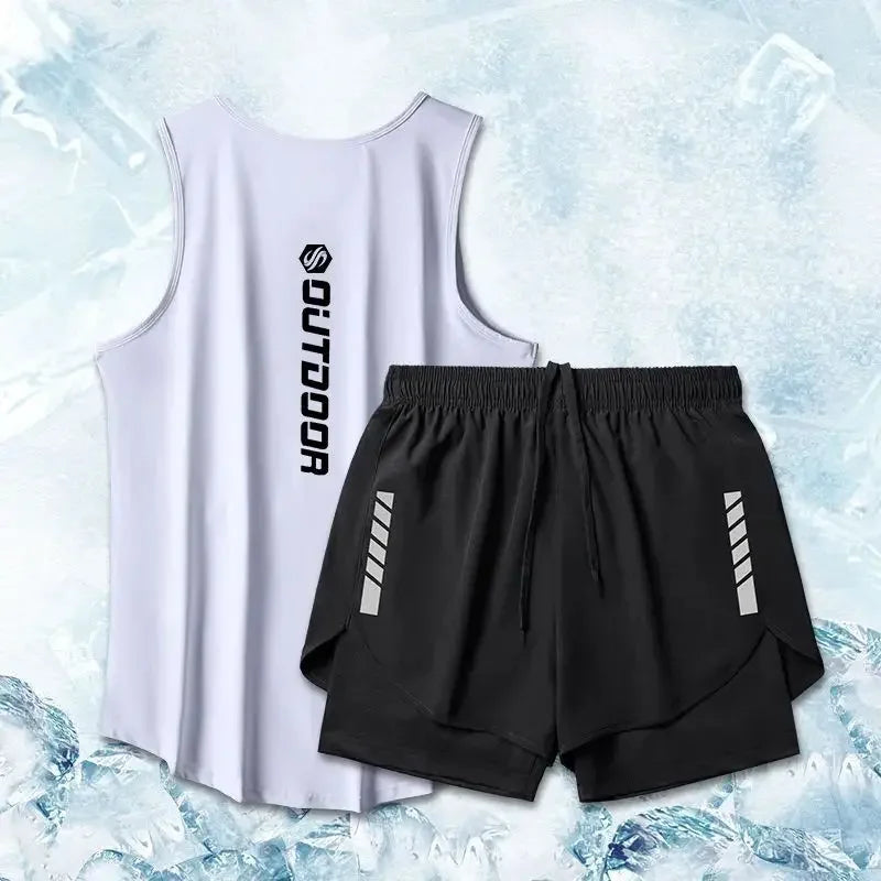 Quick-Dry Mesh Vest & Shorts | Men's Summer Sports Set