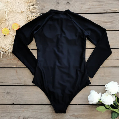 Women's Long Sleeve One-Piece Surf Swimsuit