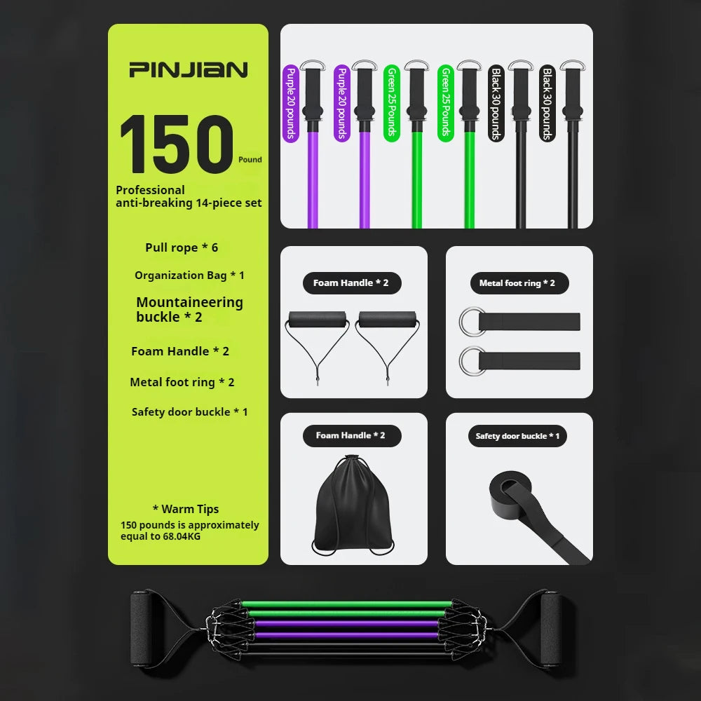 Bodybuilding Resistance Bands Set | Multi-Function