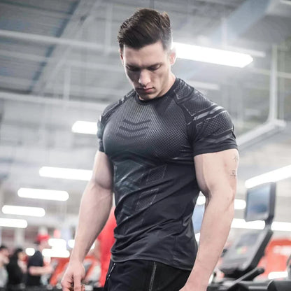Men's Quick-Dry Compression Training T-Shirt