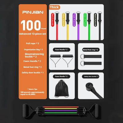 Bodybuilding Resistance Bands Set | Multi-Function