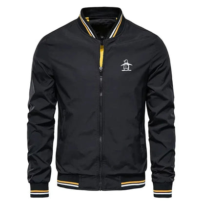 Men’s Stand Collar Zipper Sports Jacket