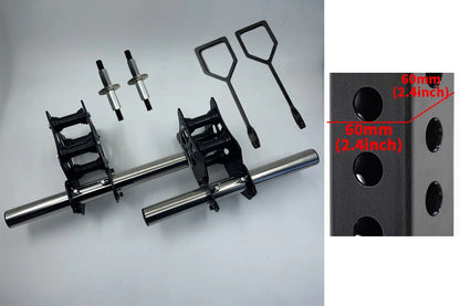 Power Rack Pulley System for Cable Crossover, Squat & Bench Press (Fits 1"/2" Barbells)