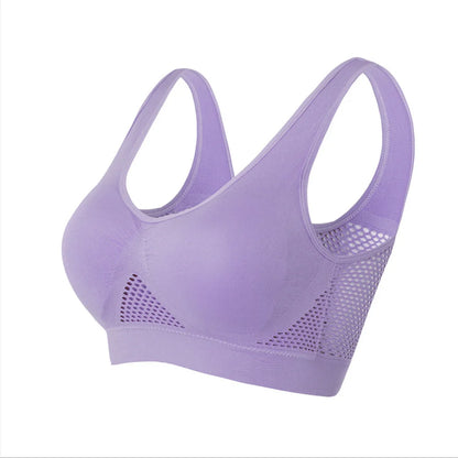 Seamless Mesh Sports Bra for Women