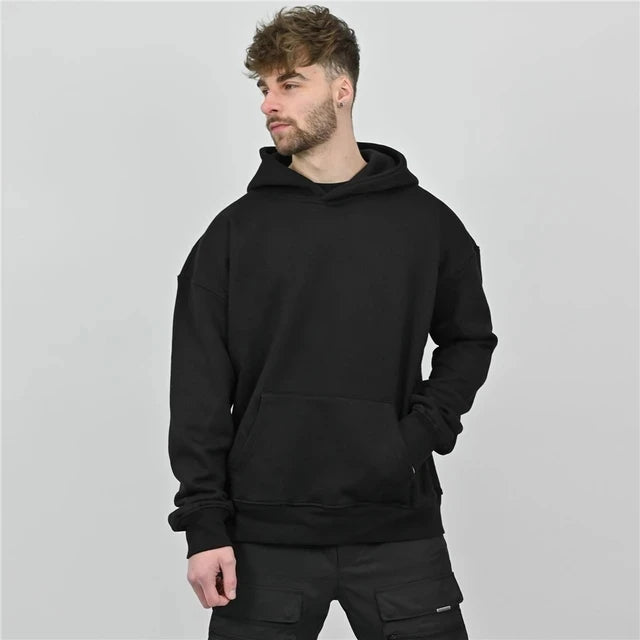 Cotton Hoodie & Pants Set – Fitness Bodybuilding Sweatshirt