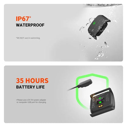 Monitor Armband – Bluetooth 5.0 & ANT+ Fitness Sensor with Heart Rate Zones & Calorie Tracking