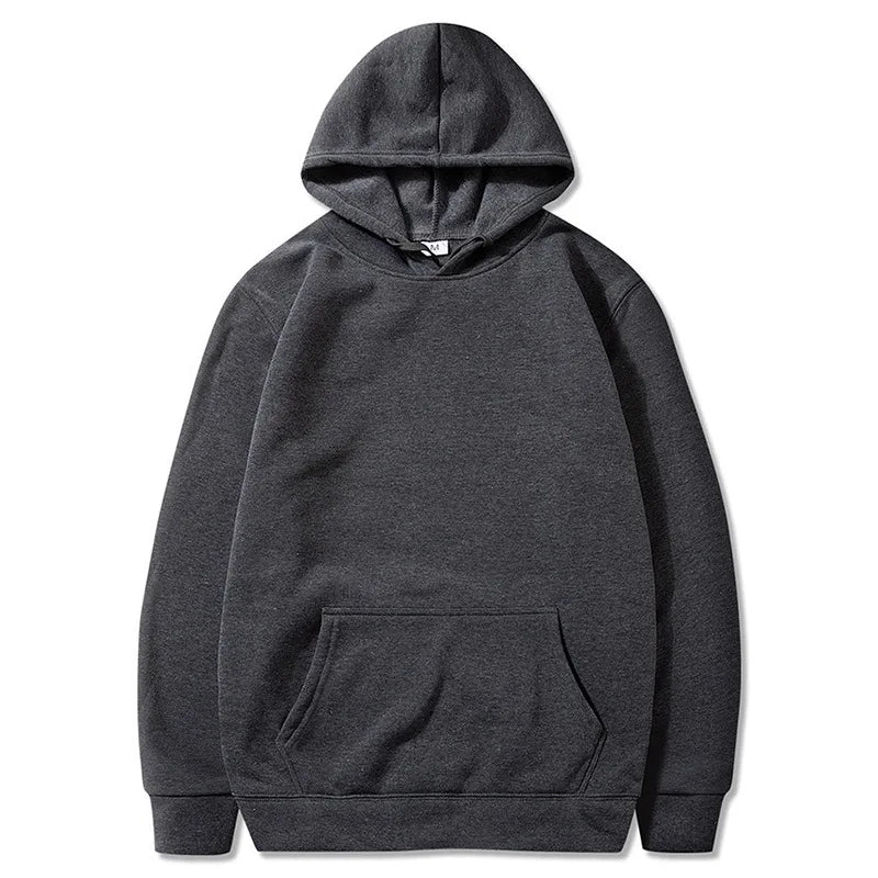 Solid Color Pocket Hoodies