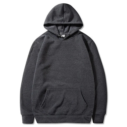 Solid Color Pocket Hoodies