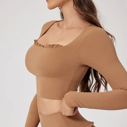 Cloud Hide Women’s Long Sleeve Yoga Top