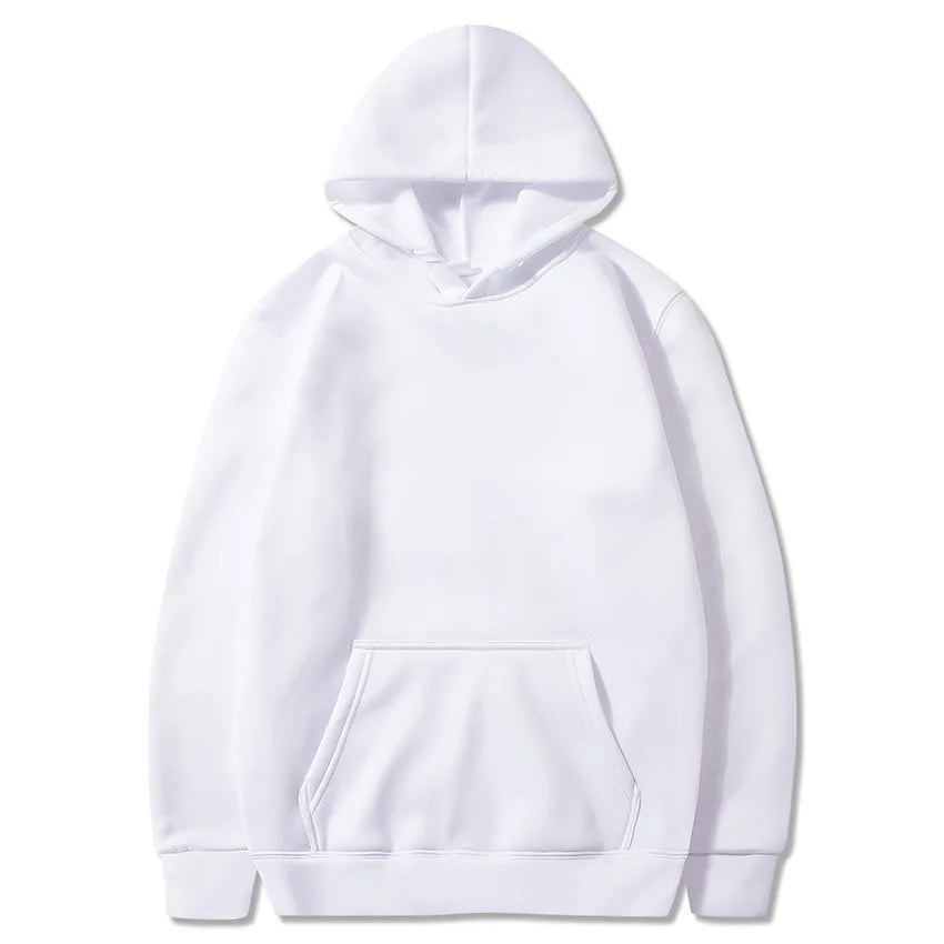 Solid Color Pocket Hoodies