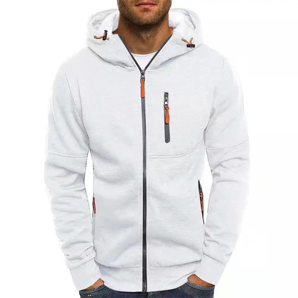 Long Sleeve Zipper Hooded Sweatshirt