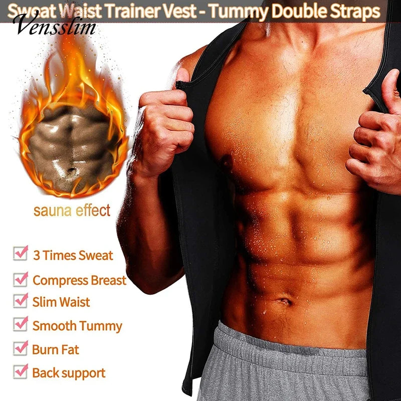 Sauna Sweat Compression Shapewear for Slimming & Workout Support - Vensslim