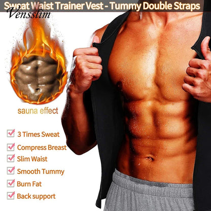 Sauna Sweat Compression Shapewear for Slimming & Workout Support - Vensslim