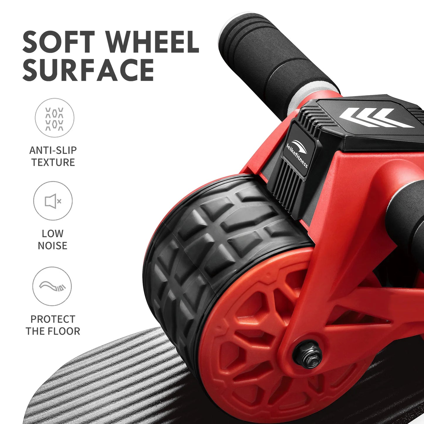 Ab Wheel Roller with Automatic Rebound & Display