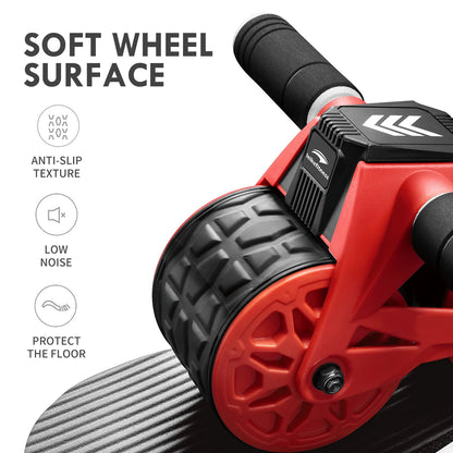 Ab Wheel Roller with Automatic Rebound & Display