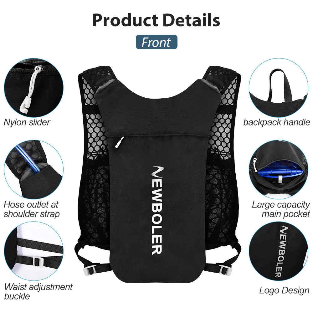 Breathable Hydration Vest – Trail Running & Cycling Backpack