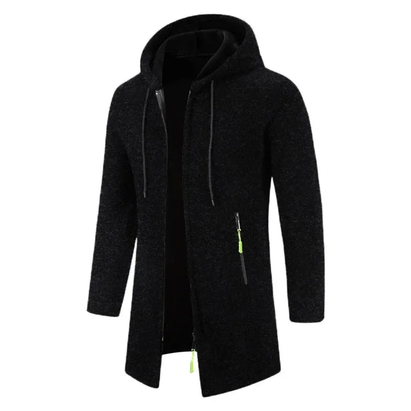 Men’s Winter Hoodie – Zip-Up Oversized Sweatshirt