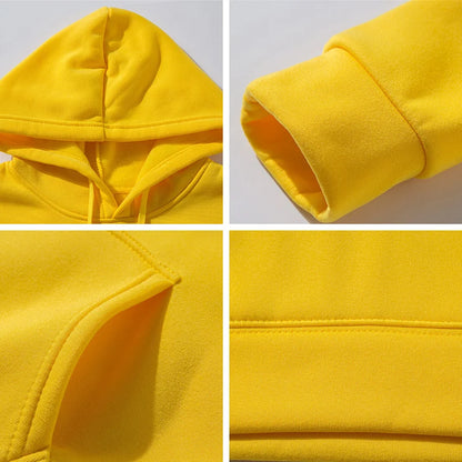 Solid Color Pocket Hoodies