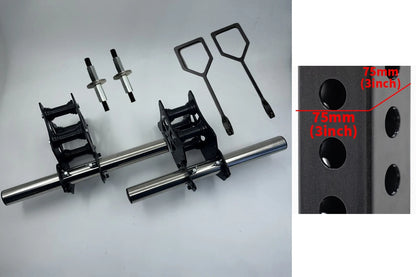 Power Rack Pulley System for Cable Crossover, Squat & Bench Press (Fits 1"/2" Barbells)