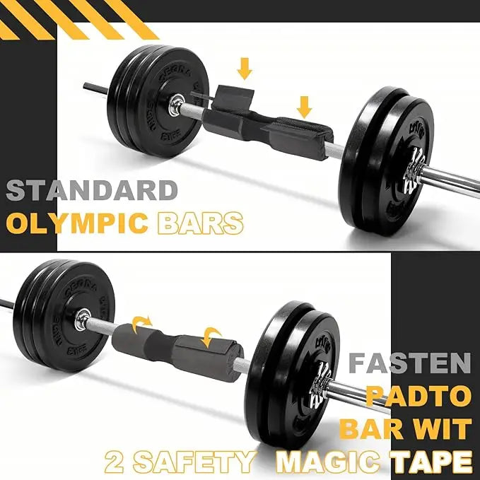 Fitness Weightlifting Barbell Pad Squat | Protective Neck-Shoulder