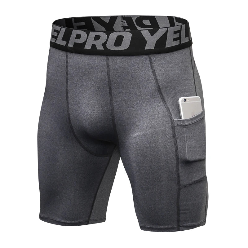 Quick-Dry Gym Workout Shorts with Pocket
