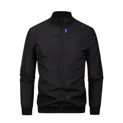 Spring/Autumn Men’s Solid Color Baseball Collar Jacket
