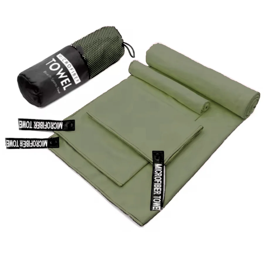Microfiber Travel Towel Set – 3-in-1 Quick Dry Gym-Towels