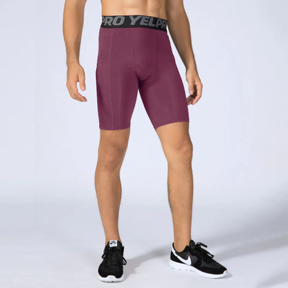 Quick-Dry Gym Workout Shorts with Pocket