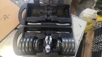 10kg–30kg Adjustable Cast Iron Dumbbell Set