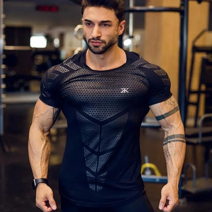 Men's Quick-Dry Compression Training T-Shirt