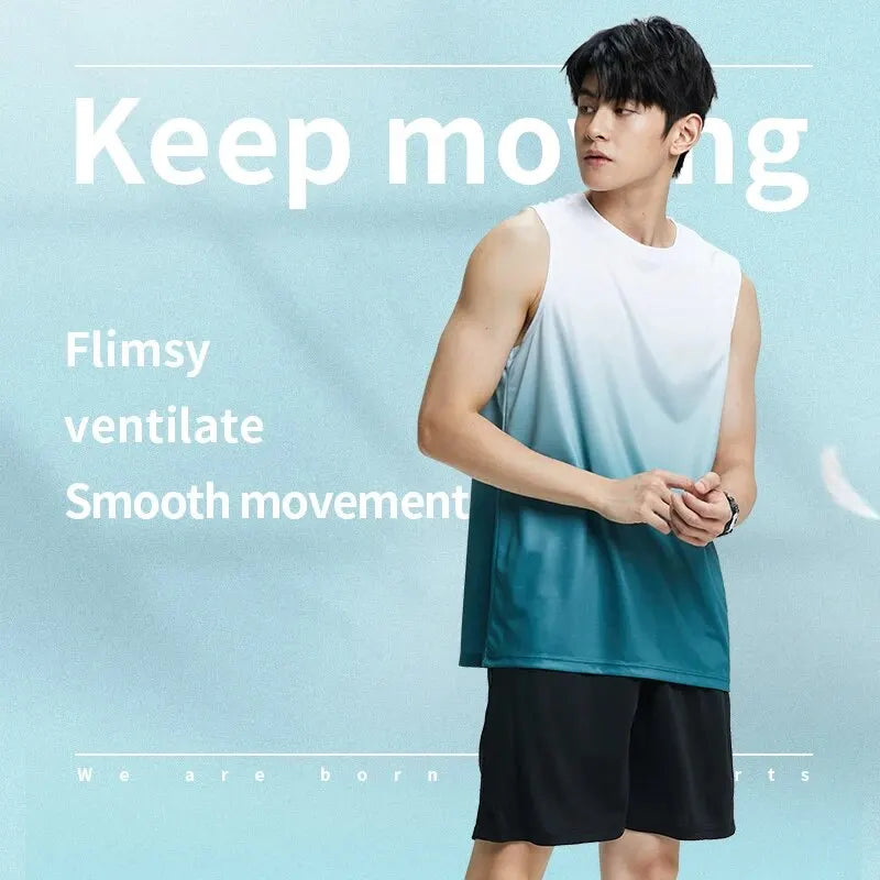 Ice Silk Quick Dry Summer T-Shirt & Vest