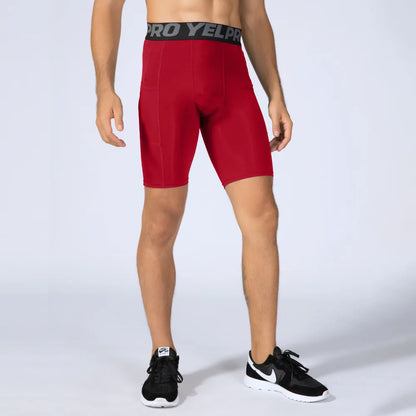 Quick-Dry Gym Workout Shorts with Pocket