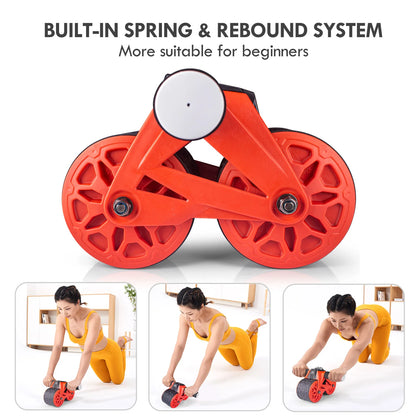 Ab Wheel Roller with Automatic Rebound & Display