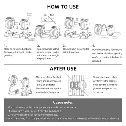 Custom Adjustable Dumbbell Set