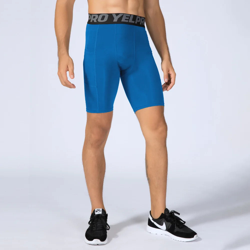Quick-Dry Gym Workout Shorts with Pocket